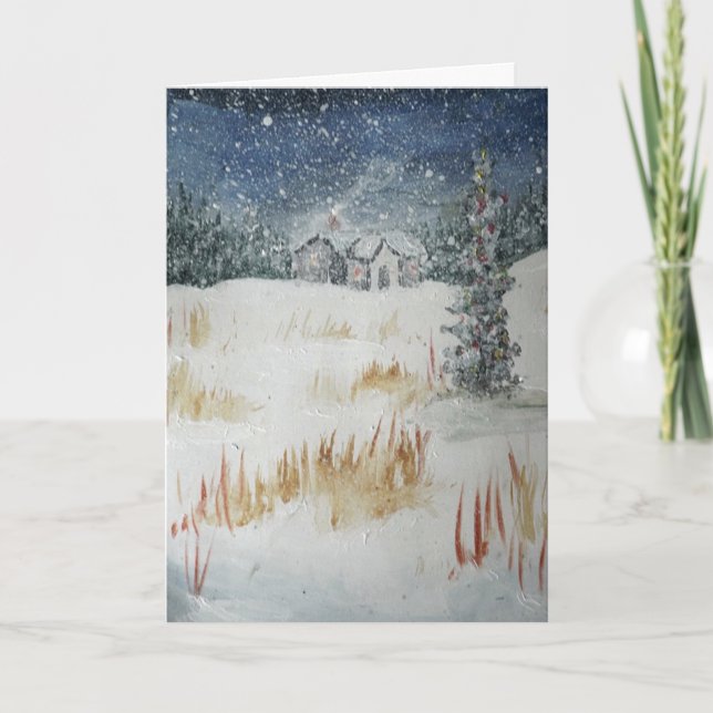 Kein Ort wie Zuhause für die Weihnachtskarte Karte (Vorderseite)