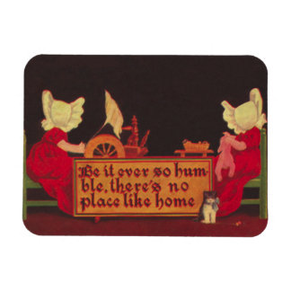 Kein Ort wie Zuhause Sunbonnet Babys Magnet