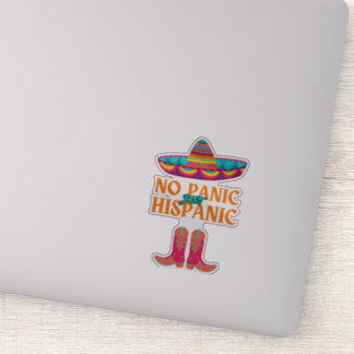Kein Panik Hispanic Heritage Month Lustiger Hispan Aufkleber