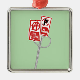 Kein Parken Anarchie Schild Ornament Aus Metall