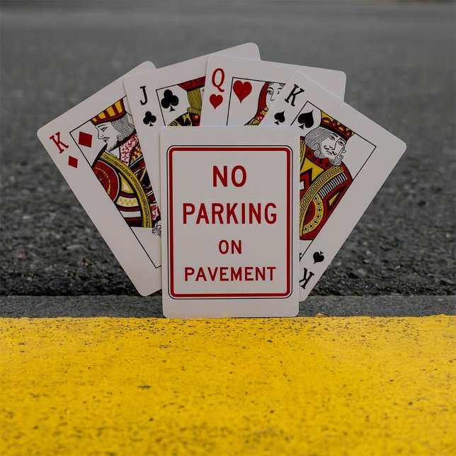 Kein Parken auf dem Straßenverkehrszeichen Spielkarten (Von Creator hochgeladen)