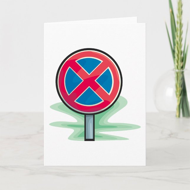 Kein Parking Road Sign Red Blue Verkehrszeichen Karte (Von Creator hochgeladen)