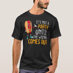 Kein Party, bis die Dackel das Party der Wurst her T-Shirt