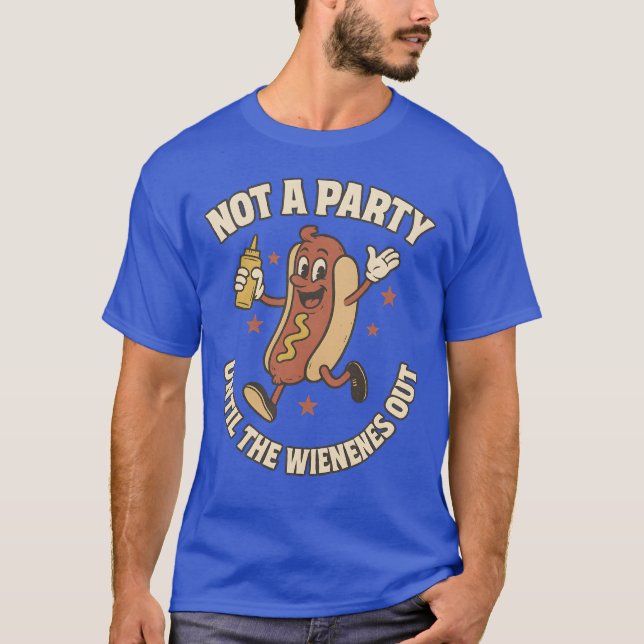 KEIN PARTY, BIS DIE DACKEL HERAUSKOMMT T-Shirt (Vorderseite)