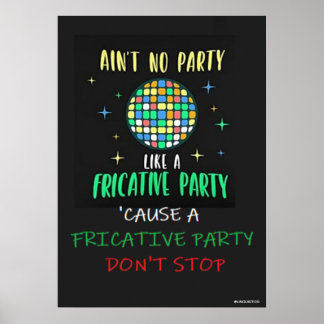 Kein Party wie ein freundliches Party Poster