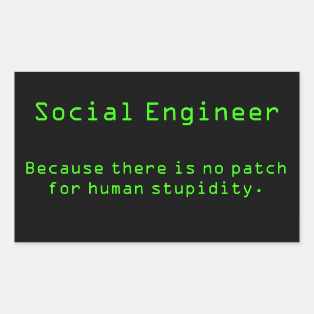 Kein Patch Rechteckiger Aufkleber (Vorderseite)