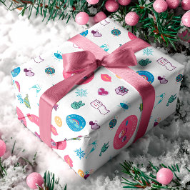 Kein Peeking Bright Holiday Weihnachten Emoji Must Geschenkpapier Set