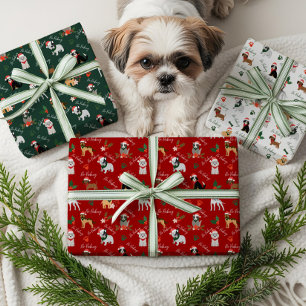 Kein Peeking Feiertag Weihnachtsfeiertag - Hundesc Geschenkpapier Set