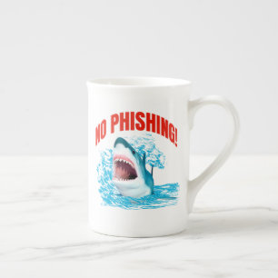Kein Phishing-Hai Cybersicherheits-Humor Prozellantasse