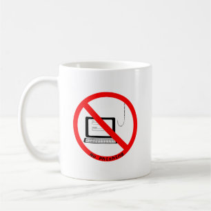 Kein Phishing-Zeichen Kaffeetasse