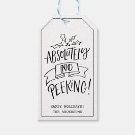 Kein Pinkeln Weihnachtsfeiertag Geschenkanhänger