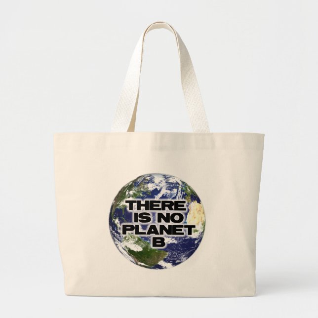Kein Planet B Jumbo Stoffbeutel (Vorne)