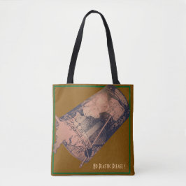 Kein Plastiktücher bitte braun Tasche