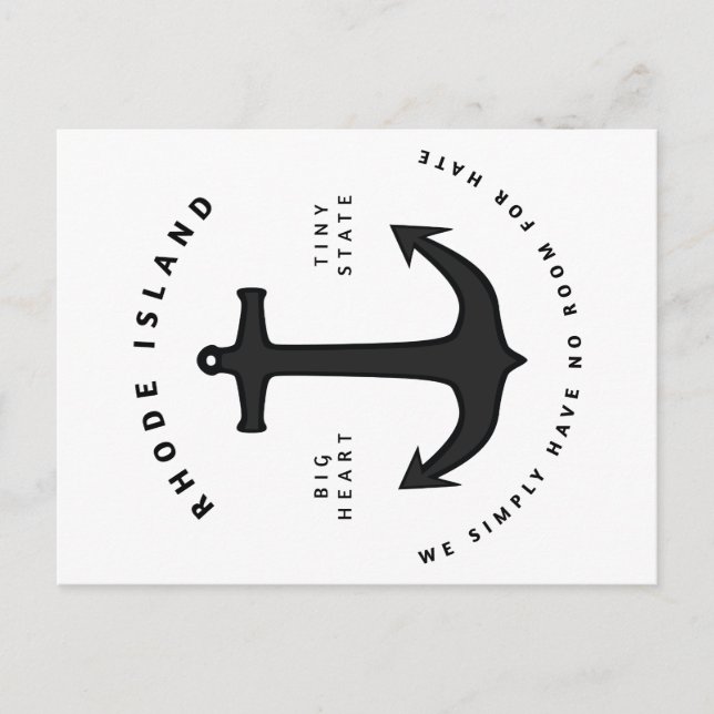 Kein Platz für die Hate Postcard Postkarte (Vorderseite)