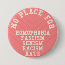 Kein Platz für Homophobie-Zitat Button