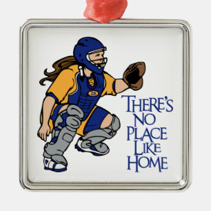 Kein Platz mögen Zuhause Silbernes Ornament