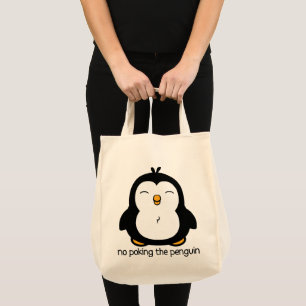 Kein Posen der Pinguine Tragetasche