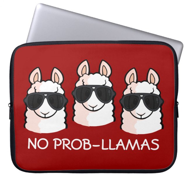 Kein Prob-Lama Laptopschutzhülle (Vorderseite)