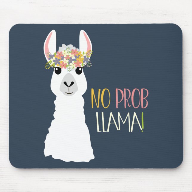 Kein Prob Lama Mousepad (Vorne)