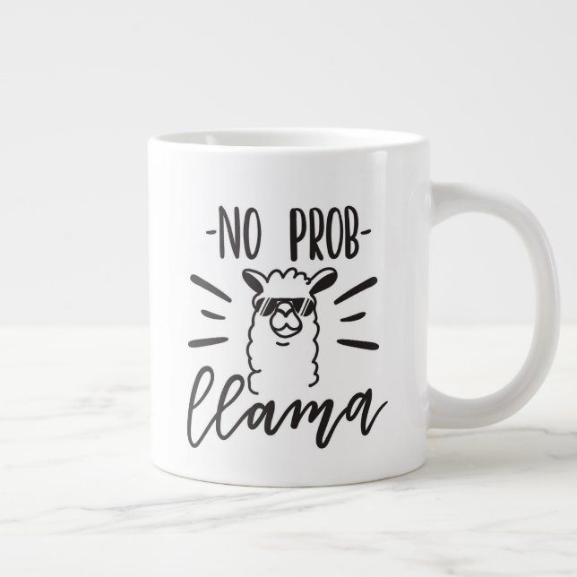 Kein Prob Llama Design Jumbo-Tasse (Rechts)