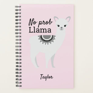 Kein Prob Llama niedliche Lamahuschbild Rosa Planer