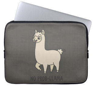 "Kein Prob-Llama" Süßes Llama Doodle - Entspannte Laptopschutzhülle