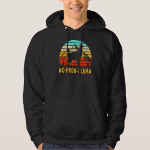 Kein Problem Kein Prob Llama Alpaca Retro Vintag S Hoodie