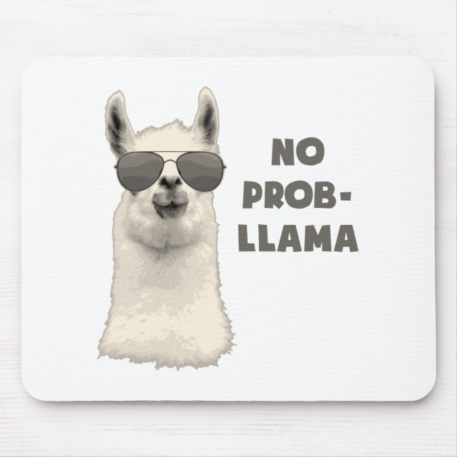 Kein Problem-Lama Mousepad (Vorne)
