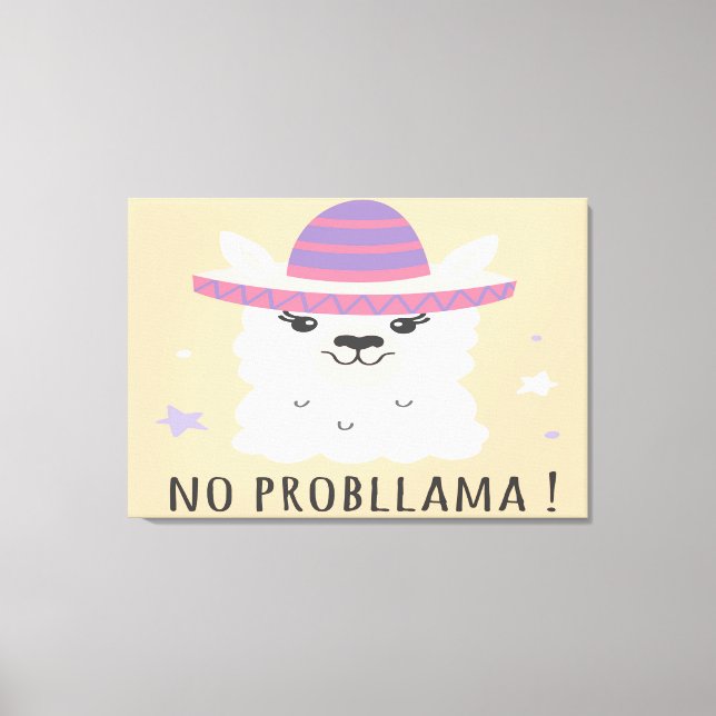 Kein Problem Leinwanddruck (Vorderseite)