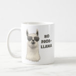Kein Problem Llama Kaffeetasse<br><div class="desc">Cooles Lamm ist cool.  Behandle es.</div>