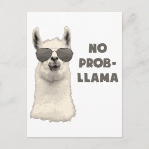 Kein Problem Llama Postkarte