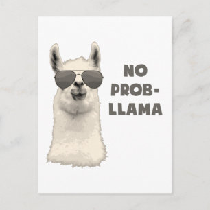 Kein Problem Llama Postkarte