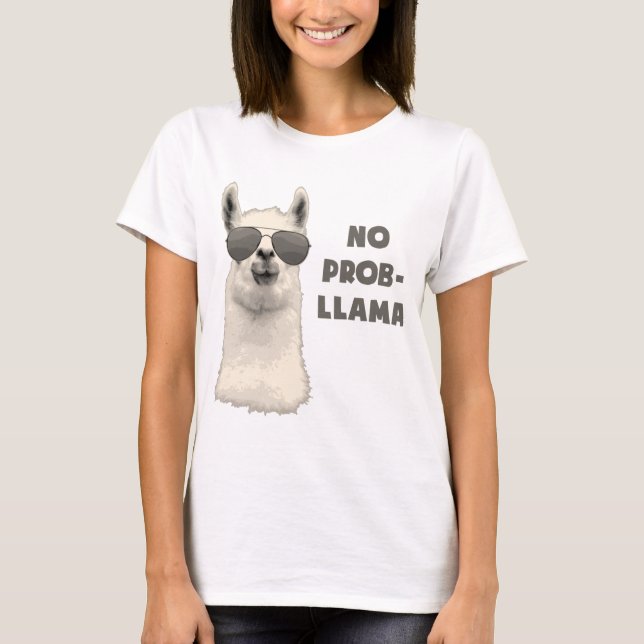 Kein Problem Llama T-Shirt (Vorderseite)