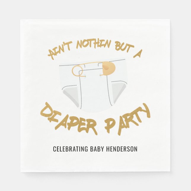 Kein Problem, sondern ein Party-Hip Hop-Party Serviette (Vorderseite)