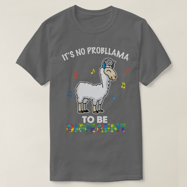 Kein Probllama, ein anderer Lama zu sein T-Shirt (Design vorne)