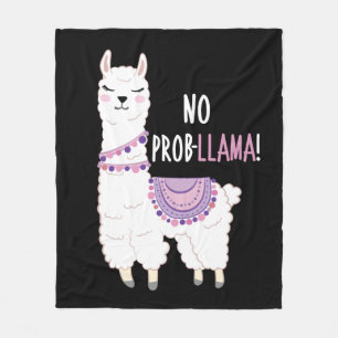 Kein Probllama Llama Fleecedecke