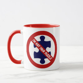 Kein Puzzle, Keine Puzzle-Teile, Autismus-Bewussts Tasse