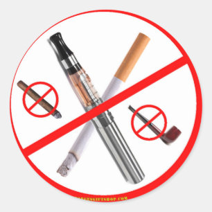 KEIN RAUCHEN RUNDER AUFKLEBER