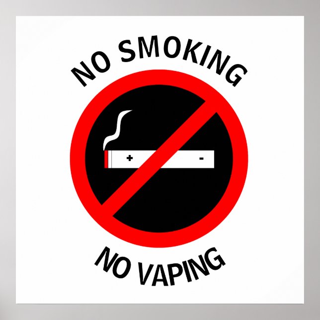 KEIN RAUCHER KEIN VAPIERZEICHEN POSTER (Vorne)