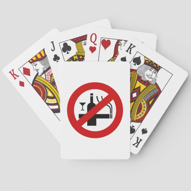 KEIN Rauchverbot ⚠ thailändisches ⚠ Spielkarten (Rückseite)