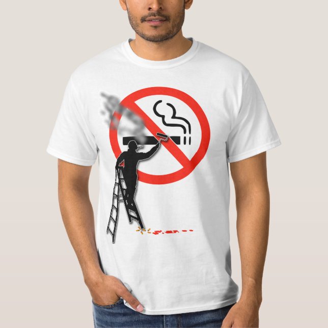Kein Rauchzeichen...mit dem Rauchen T-Shirt (Vorderseite)