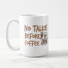 Kein Reden Vor Kaffee lustiges Katzenliebhaber-Ges Kaffeetasse