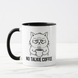 Kein Reden Vor Kaffee lustiges Katzenliebhaber-Ges Tasse
