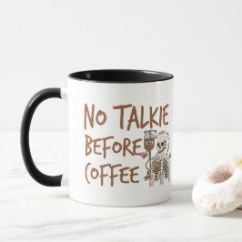 Kein Reden Vor Kaffee lustiges Katzenliebhaber-Ges Tasse