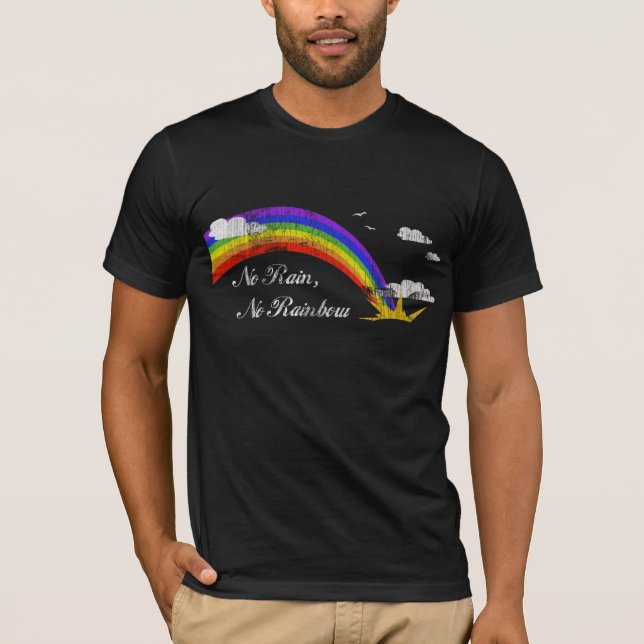 Kein Regen, kein Regenbogen T-Shirt (Vorderseite)