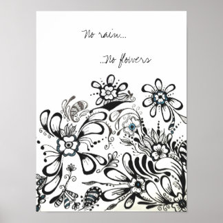 Kein Regen, keine Blume Poster