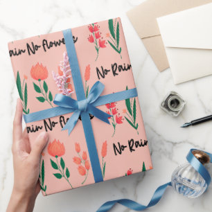 Kein Regen Keine Blume Wildblume Pflanze Geschenkpapier