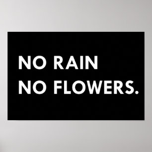 Kein Regen ohne Blume Poster