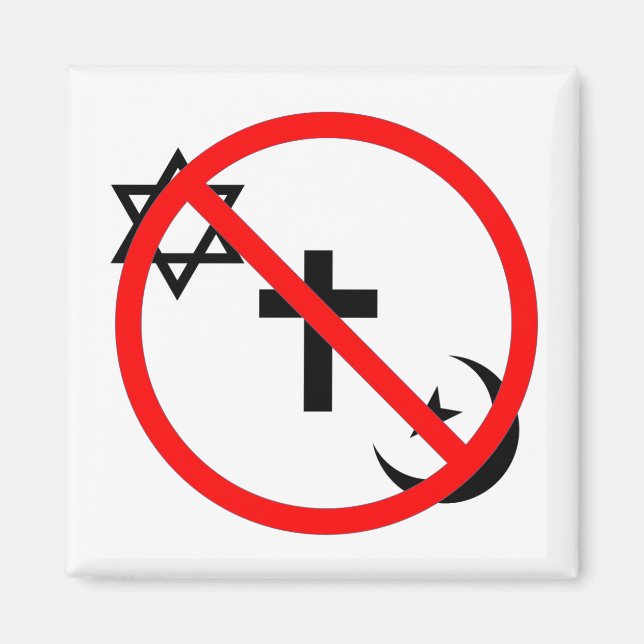 Kein religiöser Empfang hier Magnet (Vorne)