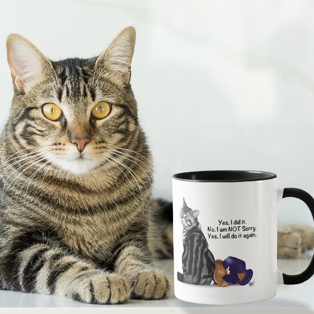 Kein Remorge Tabby Cat Funny Tasse (Von Creator hochgeladen)